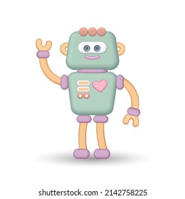 Concepto de asistente en línea de computadora de voz virtual de Chatbot. El reconocedor de voz ayuda a la tecnología de robots de servicio. Ilustrador de vectores de inteligencia artificial