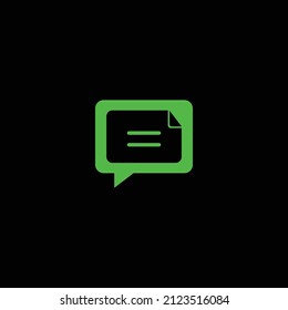 Chatbox Files Simple Logo Icon