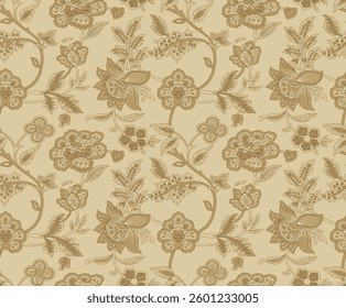 Chateau De Chantilly floral pattern by French General, for textile, wallpaper, gift wrapping.