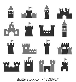 chateau icon set