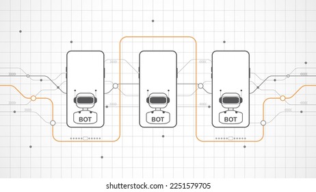 chatGPT Ai artificial intelligence technology hitech concept. chat GPT with smart bot, open Ai, line, lights, technology Abstract, vector. design for chat, web banner, background, transformation.