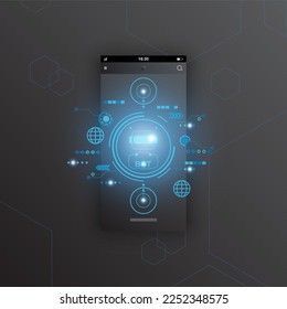 chatGPT Ai artificial intelligence technology hitech concept. chat GPT with smart bot, open Ai, line, lights, technology Abstract, vector. design for chat, web banner, background, transformation.