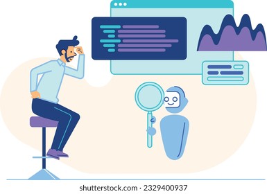 ChatGPT Chatbot - Artificial Intelligence Illustration infographic set concept