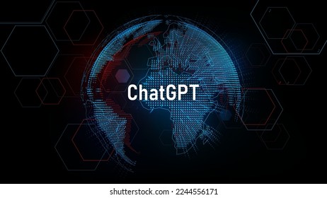 ChatGPT conversation method illustrations. Artificial intelligence chatbot on technology background, ChatGPT AI Chatbot concept, vector illustration - Shutterstock ID 2244556171