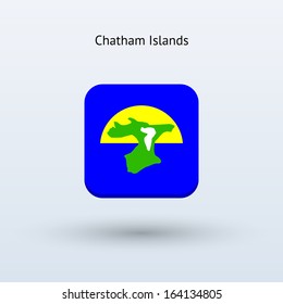 Chatham Islands flag icon. Vector illustration.