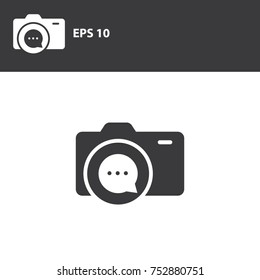 Chating camera logotype