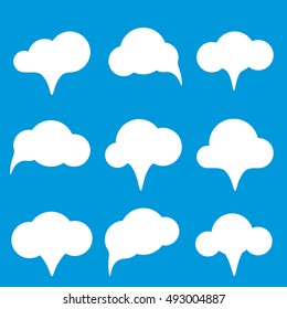 Chats, clouds, bubbles. Vector illustration