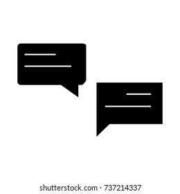 chats  icon, vector illustration, sign on isolated background