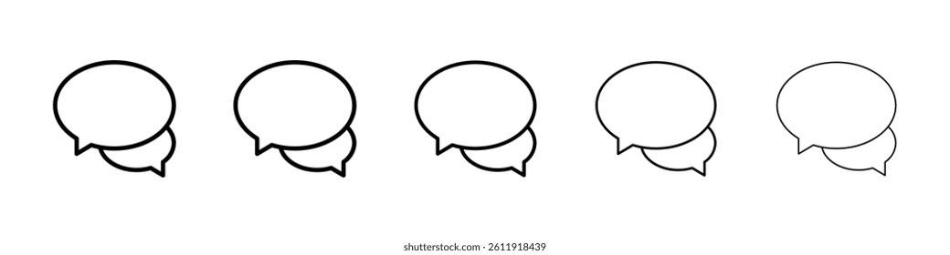 Chats icon Vector logo sign