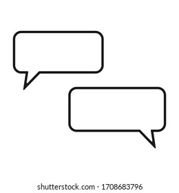 Chats, icons. Graphic template. Vector illustration