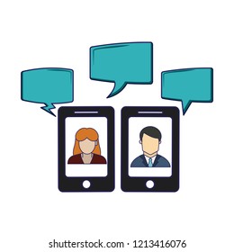 Chats on smartphone