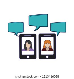 Chats on smartphone