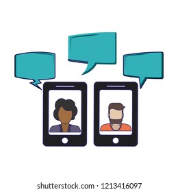 Chats on smartphone