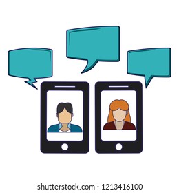 Chats on smartphone