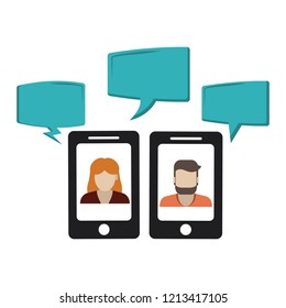 Chats on smartphone