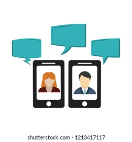 Chats on smartphone