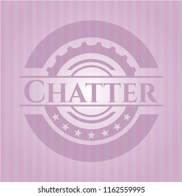 Chatter badge with pink background
