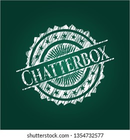 Chatterbox chalk emblem