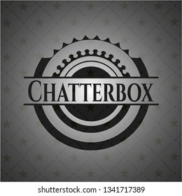 Chatterbox realistic dark emblem