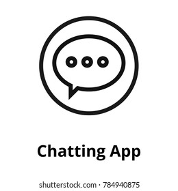 Chatting app line icon