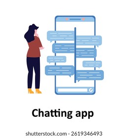 Chatting app Vector illustration which can easily modify or edit

