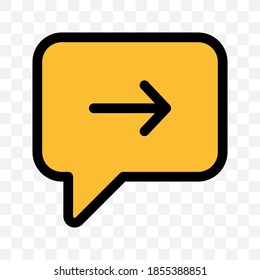 Chat-Blasensymbol, Sprachgespräch-Messaging-Vektorgrafik