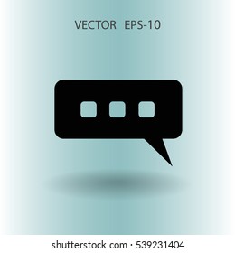 icono de burbuja conversando. ilustración vectorial