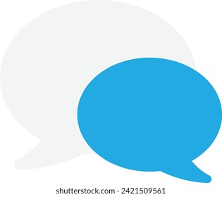 Chatting Bubble Talk Icon Vector Flat Illustration