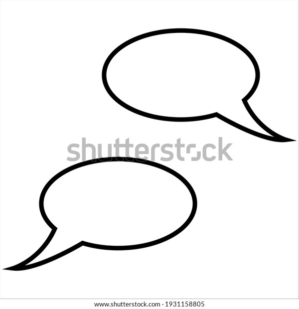 chatting bubbles icon\
flat vector eps 10