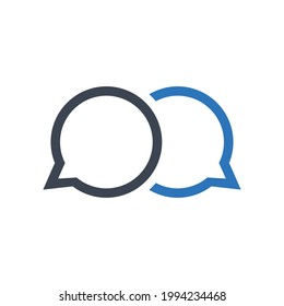 Chatting communication icon.bubble,message (vector illustration)