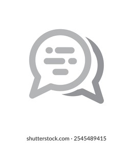 Chat Konzept Illustration Blase Linie Symbol Design. Grafikelemente für Benutzeroberflächenseiten, Infografiken, Symbole usw.
