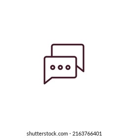 Icono de línea rellenada de charla. signo de estilo lineal para concepto móvil y diseño web. Icono de vector de línea rellenada de charla. Símbolo, ilustración del logotipo. Gráfico vectorial