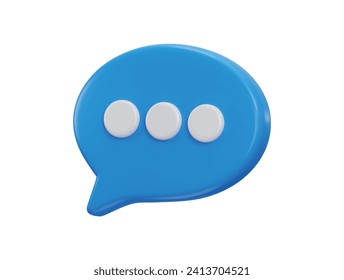 Chat-Symbol 3D-Vektorgrafik