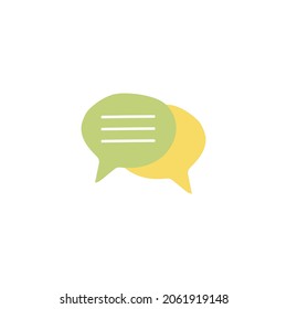 Chatting icon in color icon, isolated on white background 