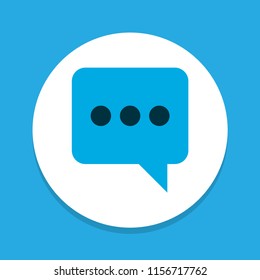 Chatting icon colored symbol. Premium quality isolated messenger element in trendy style.