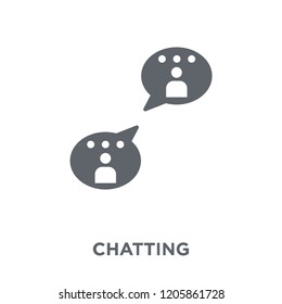 Chatting icon. Chatting design concept from Communication collection. Simple element vector illustration on white background.