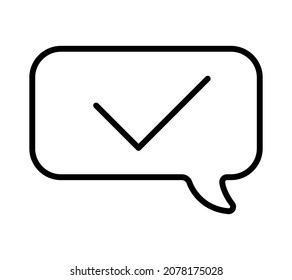 Chatting icon. Human talking with talk bubble. Black stroke isolated on white background. Vector chat pictogram eps10