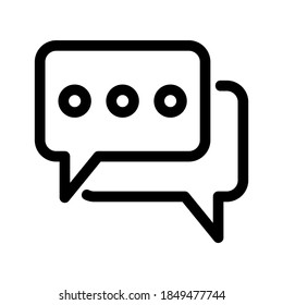 Chatting icon or logo isolated sign symbol vector illustration - high quality black style vector icons

