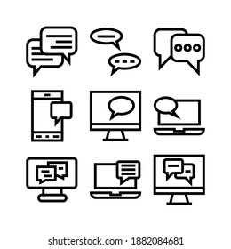 chatting icon or logo isolated sign symbol vector illustration - Collection of high quality black style vector icons
 - Shutterstock ID 1882084681