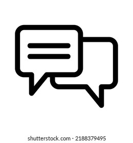 chatting icon or logo isolated sign symbol vector illustration - high quality black style vector icons
