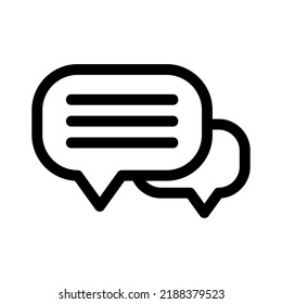 chatting icon or logo isolated sign symbol vector illustration - high quality black style vector icons
