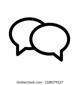 chatting icon or logo isolated sign symbol vector illustration - high quality black style vector icons
