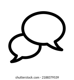 chatting icon or logo isolated sign symbol vector illustration - high quality black style vector icons
