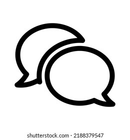 chatting icon or logo isolated sign symbol vector illustration - high quality black style vector icons

