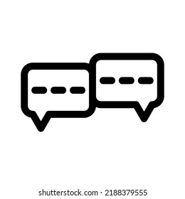 chatting icon or logo isolated sign symbol vector illustration - high quality black style vector icons
