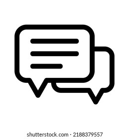 chatting icon or logo isolated sign symbol vector illustration - high quality black style vector icons
