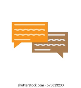 chatting icon on white background. chatting sign.