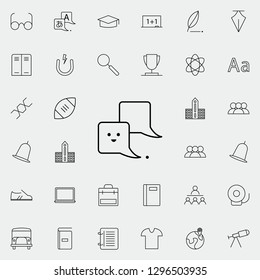 chatting icon. school icons universal set for web and mobile