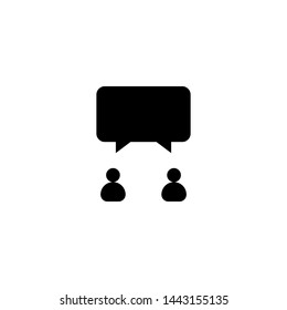 chatting icon sign signifier vector