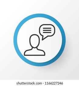 Chatting icon symbol. Premium quality isolated connect element in trendy style.